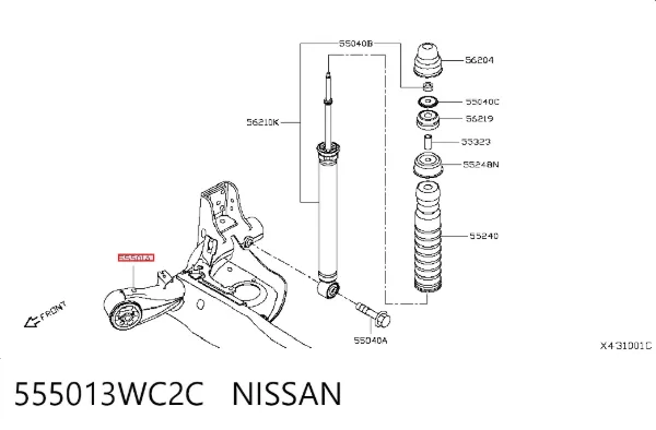  555013WC2C Nissan/Infiniti