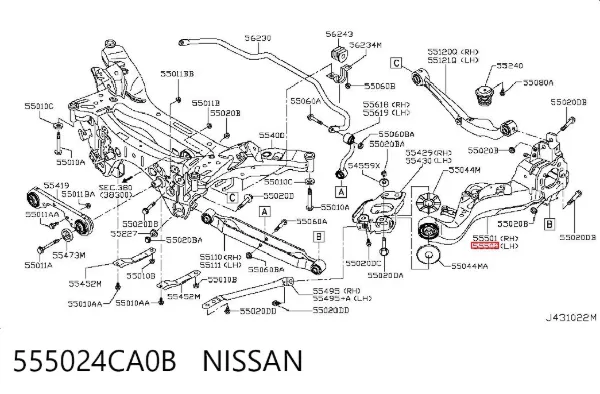 555024CA0B Nissan/Infiniti
