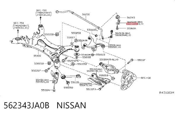  562343JA0B Nissan/Infiniti