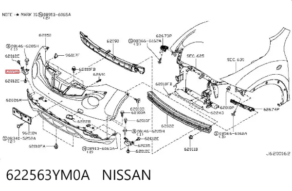  622563YM0A Nissan/Infiniti
