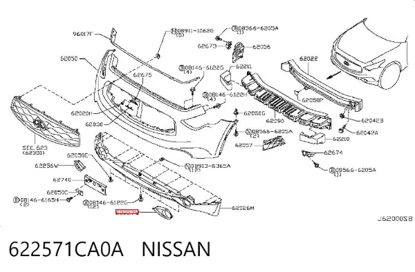  622571CA0A Nissan/Infiniti