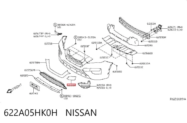  622A05HK0H Nissan/Infiniti