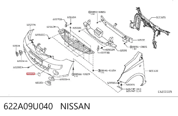 Заглушки буксирувального гака Nissan Note E11
