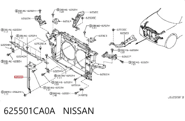  625501CA0A Nissan/Infiniti