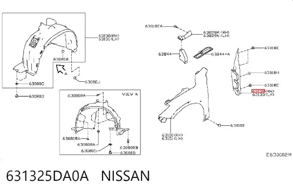  631325DA0A Nissan/Infiniti