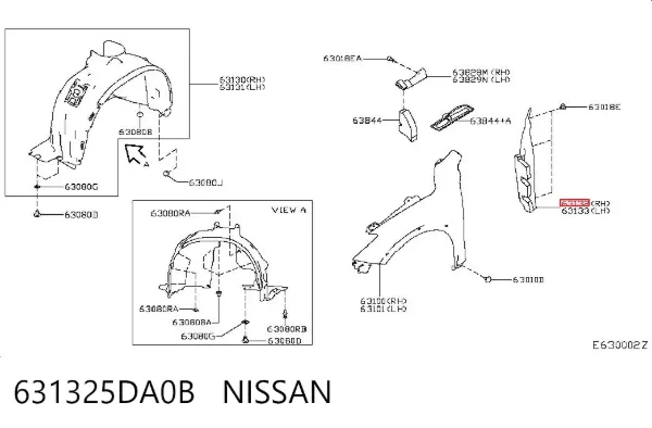  631325DA0B Nissan/Infiniti
