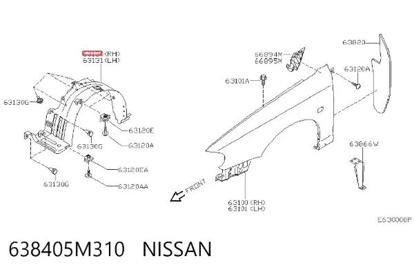  638405M310 Nissan/Infiniti
