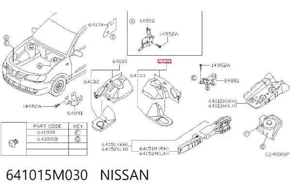  641015M030 Nissan/Infiniti