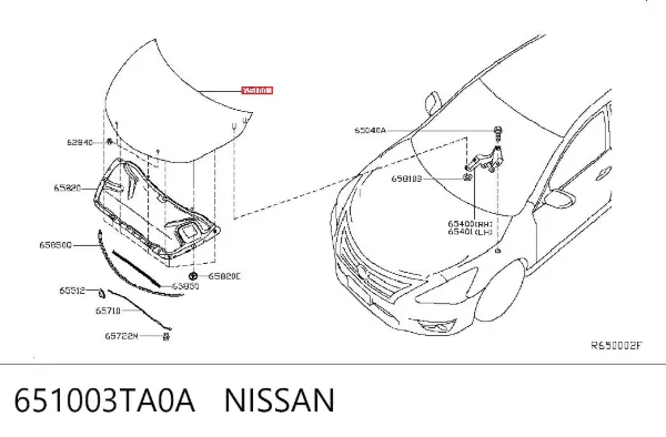 Капот Nissan Altima L33