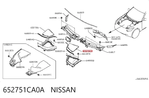  652751CA0A Nissan/Infiniti