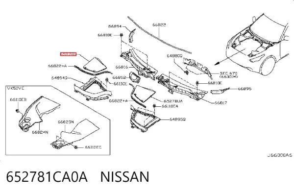  652781CA0A Nissan/Infiniti