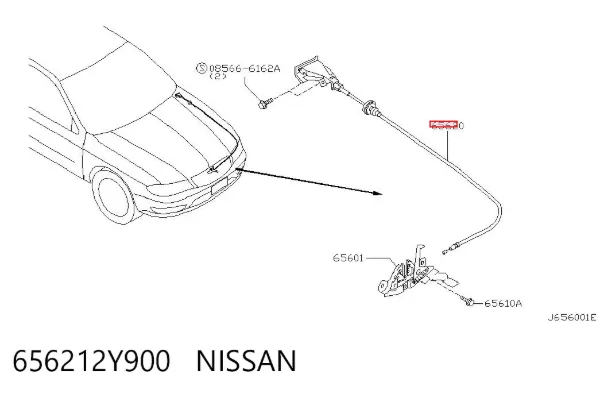 Трос капота Nissan Maxima A33