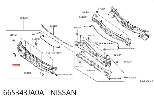  665343JA0A Nissan/Infiniti