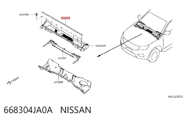  668304JA0A Nissan/Infiniti