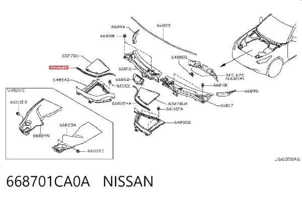  668701CA0A Nissan/Infiniti
