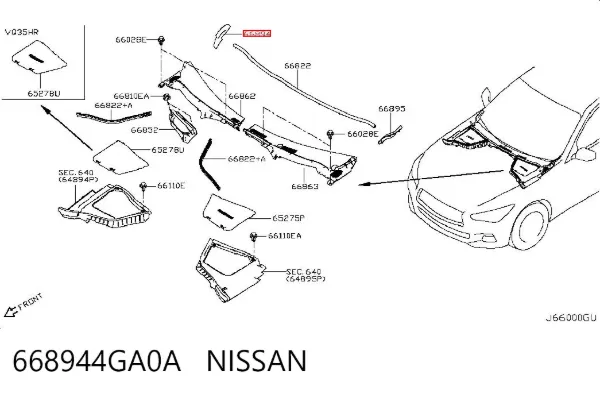  668944GA0A Nissan/Infiniti