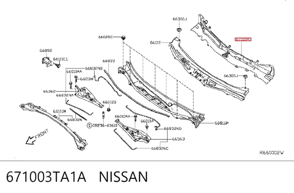  671003TA1A Nissan/Infiniti