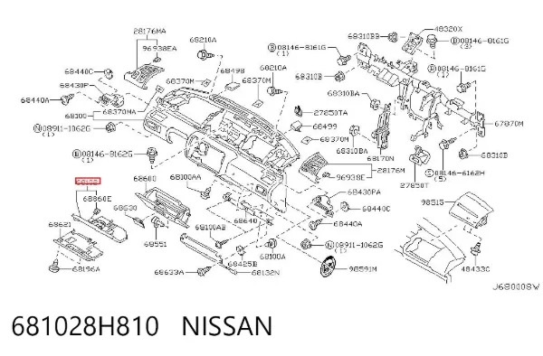  681028H810 Nissan/Infiniti