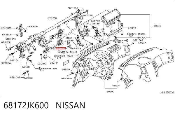  68172JK600 Nissan/Infiniti