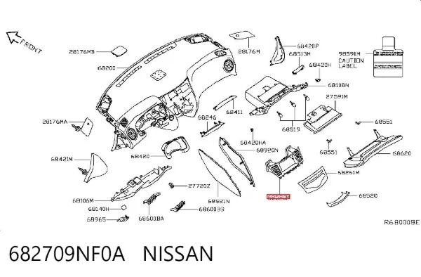  682709NF0A Nissan/Infiniti