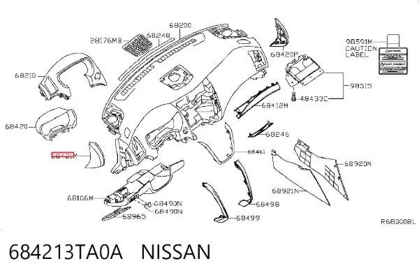  684213TA0A Nissan/Infiniti