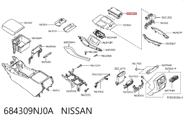  684309NJ0A Nissan/Infiniti