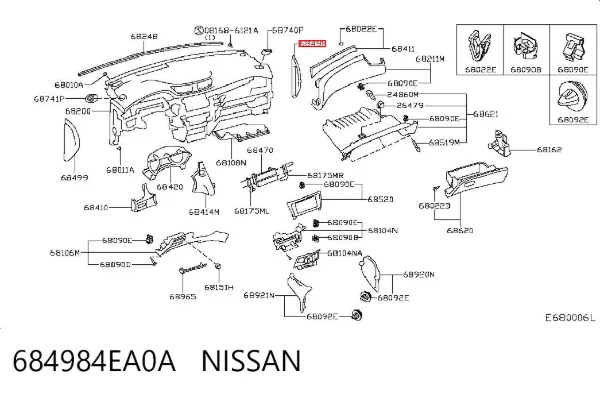  684984EA0A Nissan/Infiniti