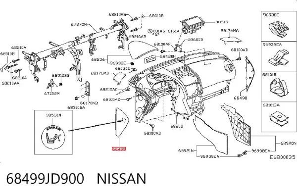  68499JD900 Nissan/Infiniti