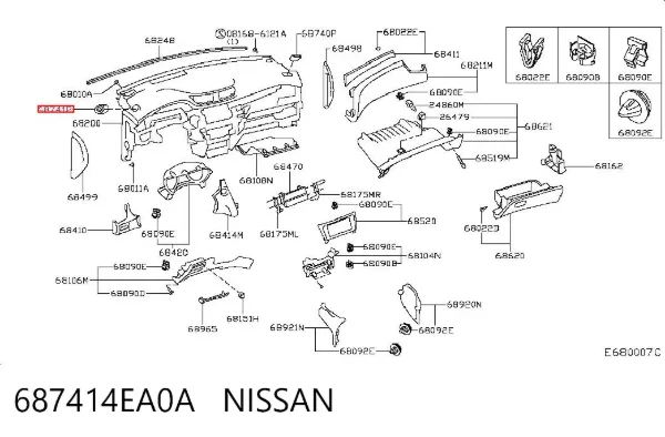  687414EA0A Nissan/Infiniti