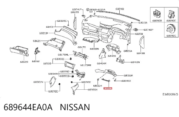  689644EA0A Nissan/Infiniti
