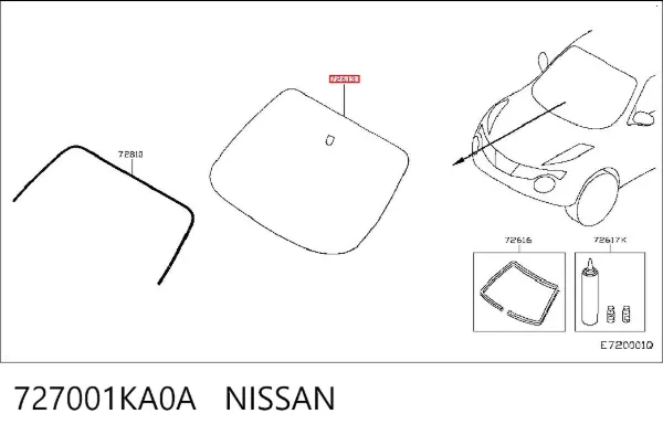 Лобове скло Nissan JUKE NMUK