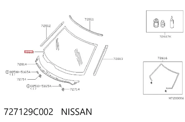Лобове скло Nissan Serena C23