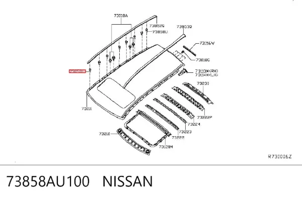  73858AU100 Nissan/Infiniti