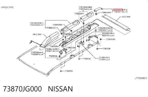  73870JG000 Nissan/Infiniti