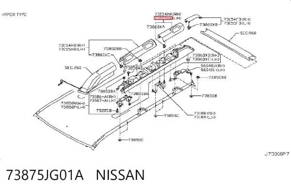  73875JG01A Nissan/Infiniti