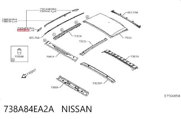  738A84EA2A Nissan/Infiniti