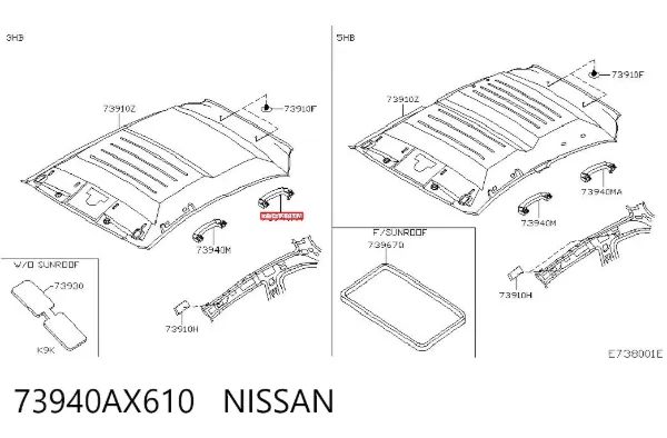  73940AX610 Nissan/Infiniti