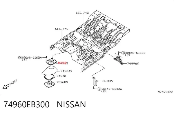 74960EB300 Nissan/Infiniti
