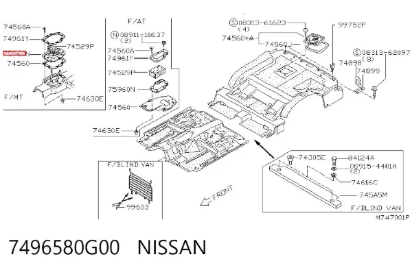  7496580G00 Nissan/Infiniti