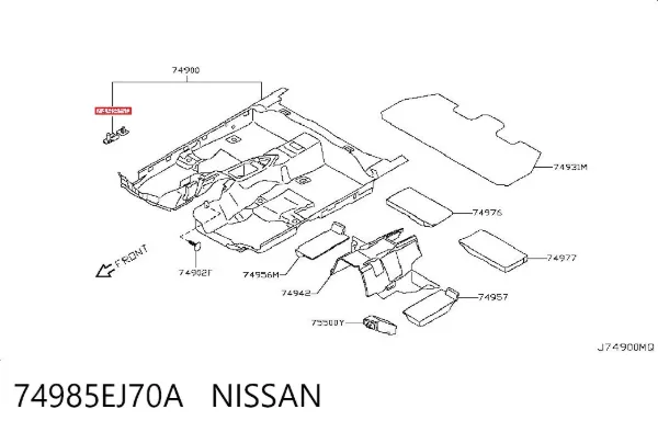  74985EJ70A Nissan/Infiniti