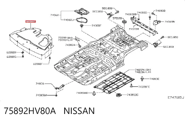  75892HV80A Nissan/Infiniti