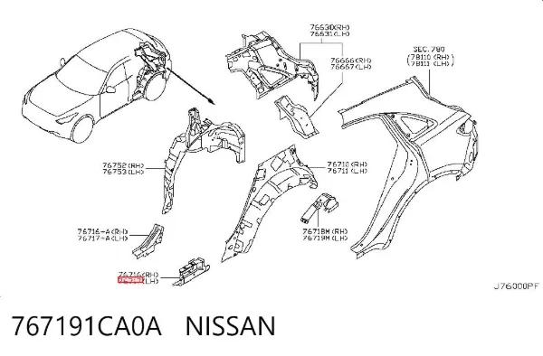  767191CA0A Nissan/Infiniti