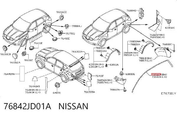  76842JD01A Nissan/Infiniti