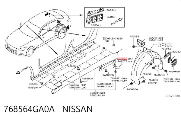  768564GA0A Nissan/Infiniti