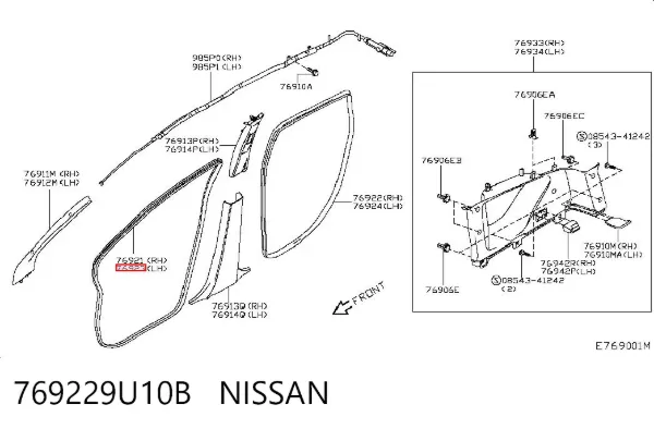  769229U10B Nissan/Infiniti