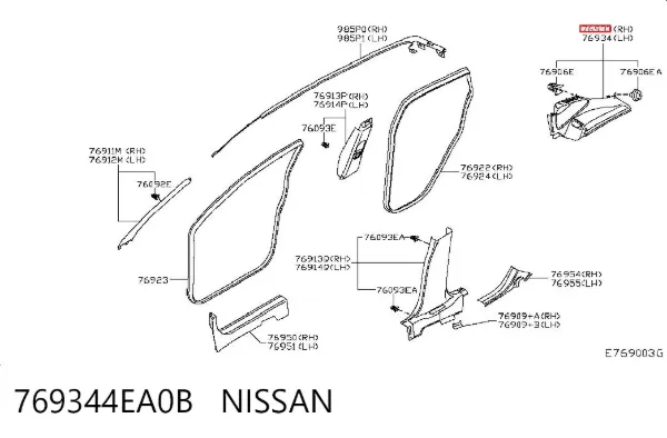  769344EA0B Nissan/Infiniti
