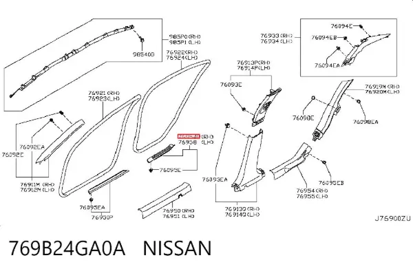  769B24GA0A Nissan/Infiniti