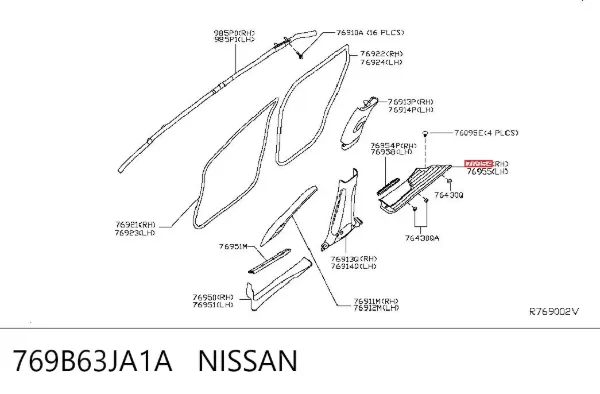 769B63JA1A Nissan/Infiniti