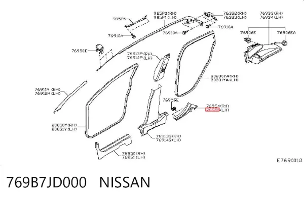  769B7JD000 Nissan/Infiniti