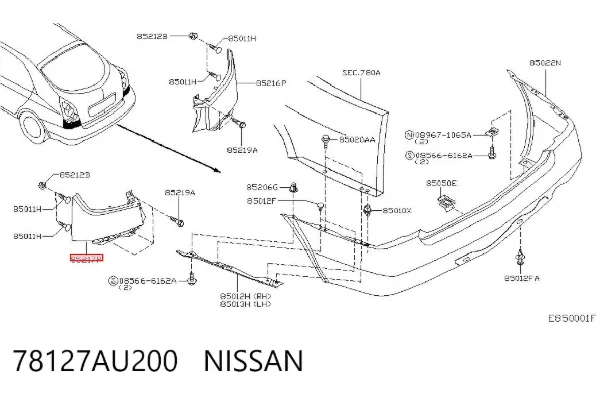  78127AU200 Nissan/Infiniti